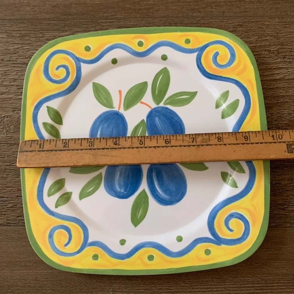Trudeau melamine dinner plates of 8